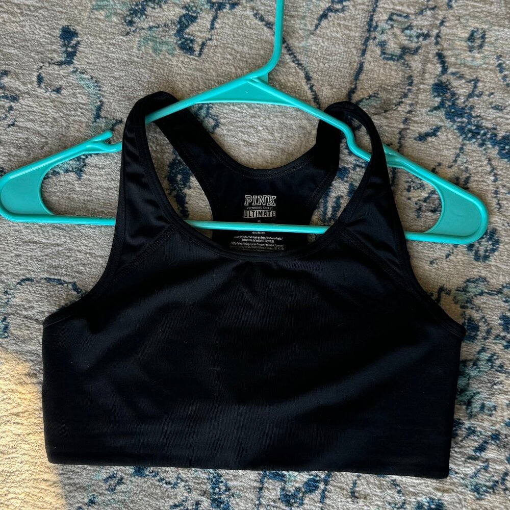 Black Sports Bra by Pink (Victoria's Secret)